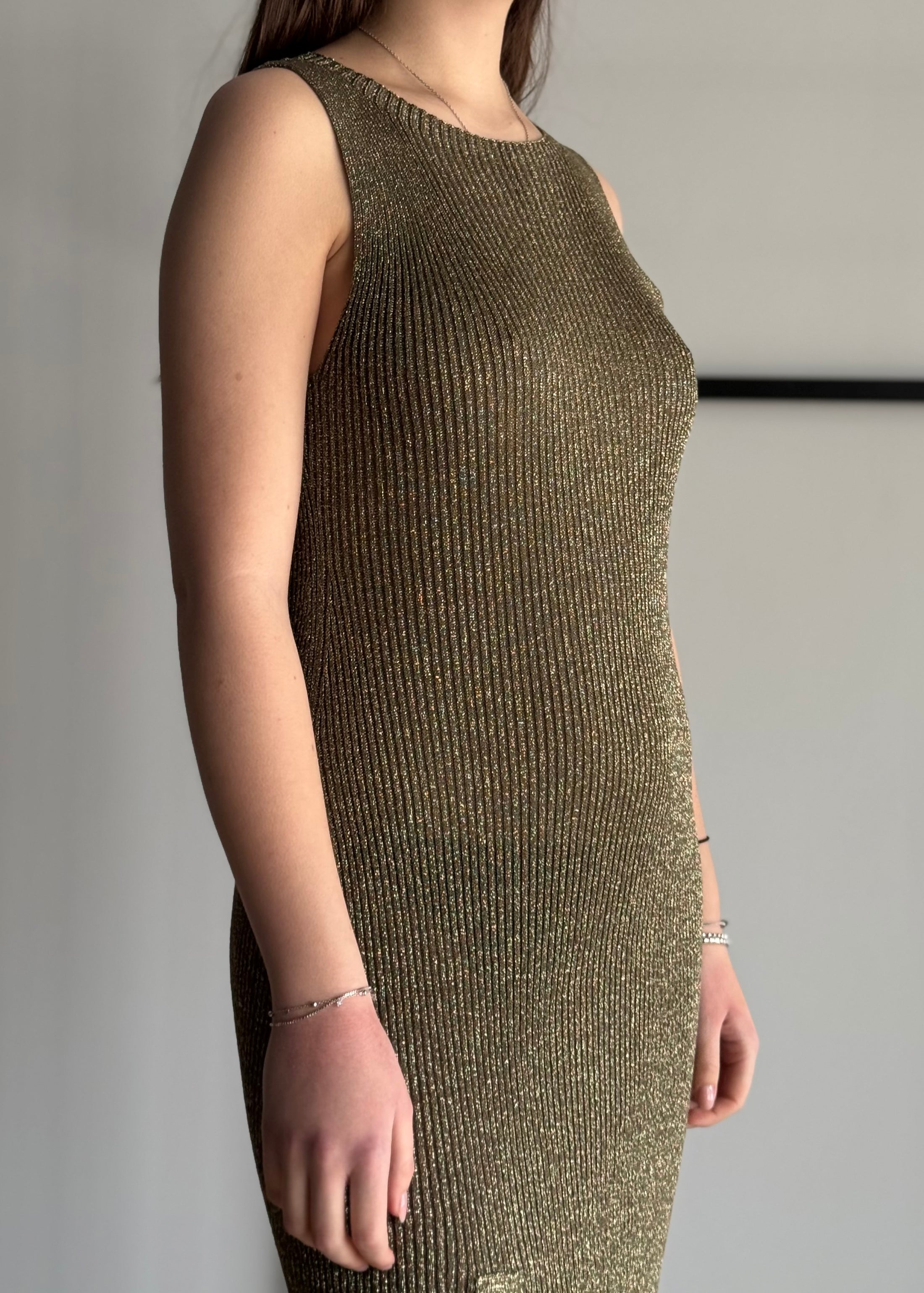 Abito KONTATTO in lurex militare