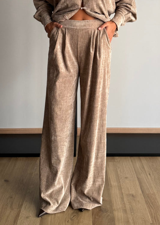 Pantalone cashà palazzo in velluto - PHILIALOFT