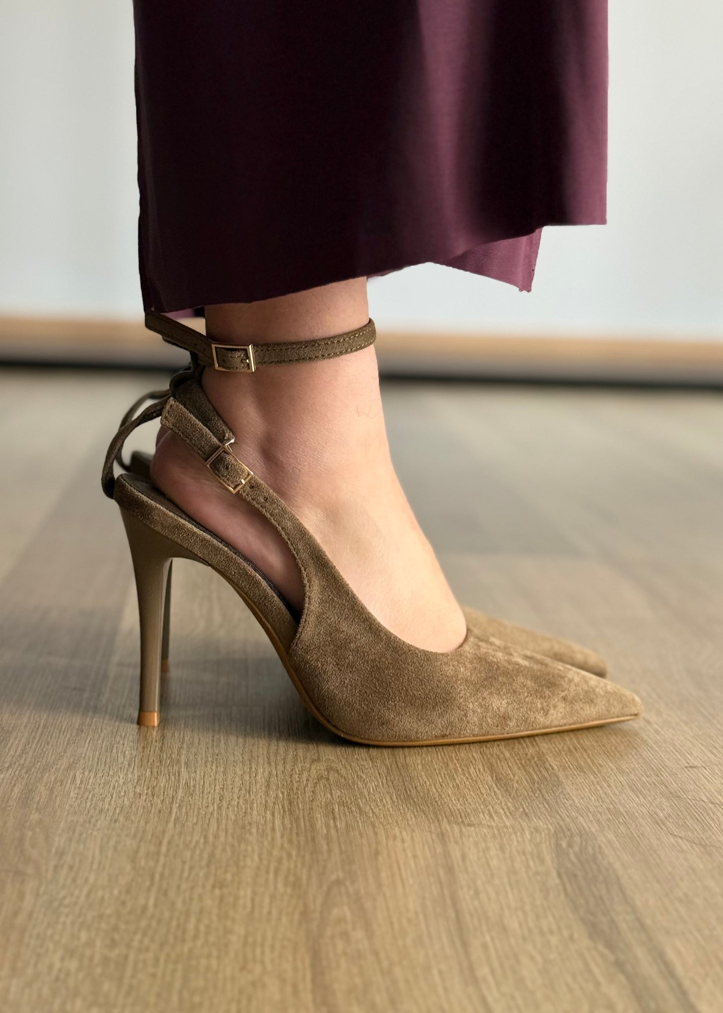 Décolleté Slingback THEVICE in camoscio