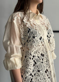 Carica l'immagine nel visualizzatore della galleria, Camicia ZAHJR in pizzo e organza
