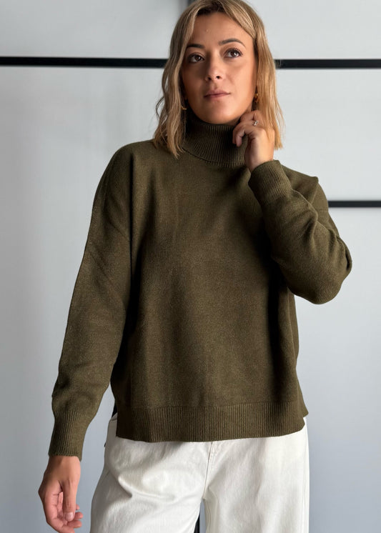 Maglia over olio collo alto - ZAHJR
