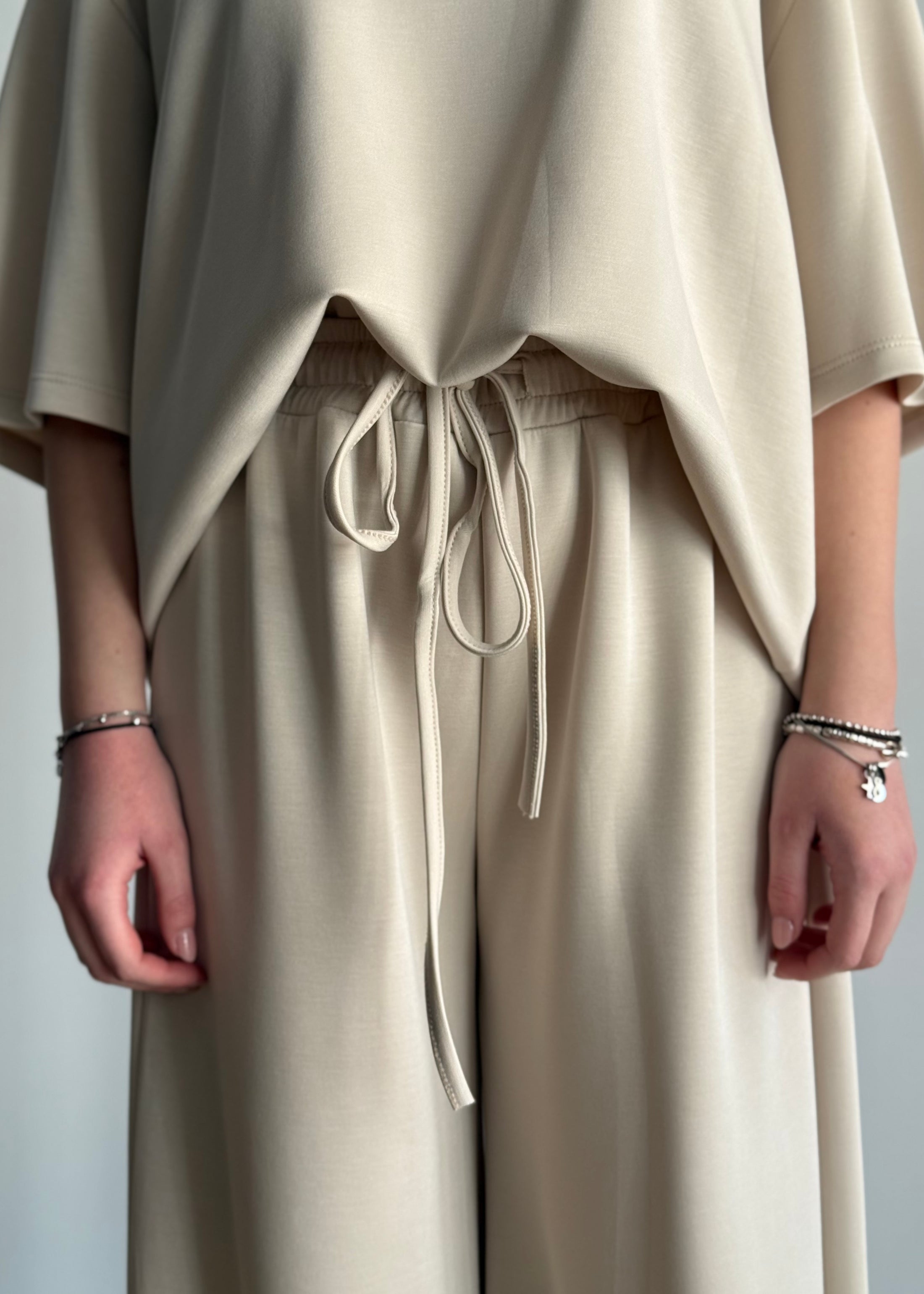 Pantalone ZAHJR con coulisse sabbia