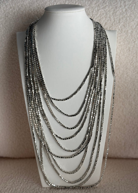 Collana THEVICE lunga argento