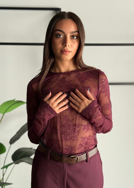 Maglia in pizzo -KONTATTO