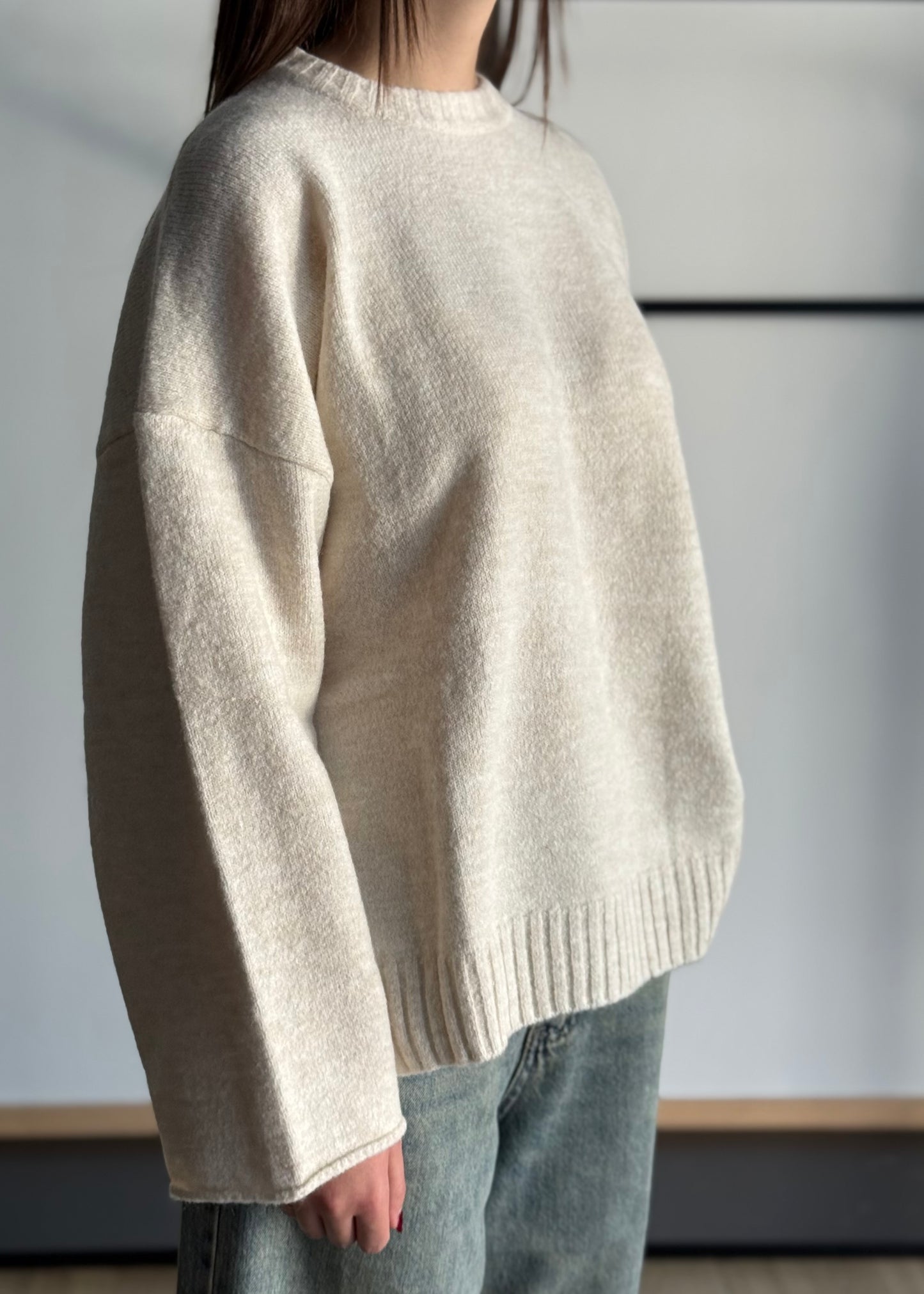 Maglia over in misto lana -KONTATTO