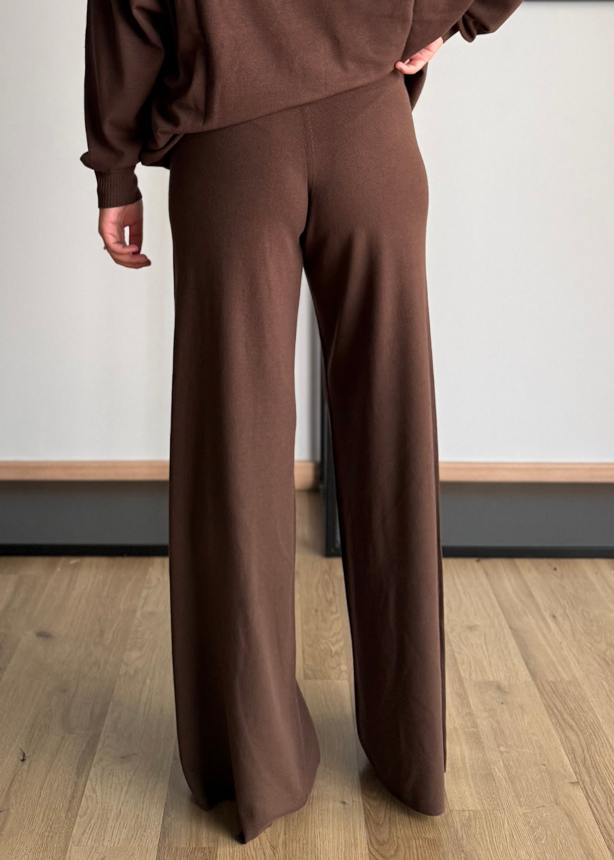 Pantalone moka in viscosa - KONTATTO
