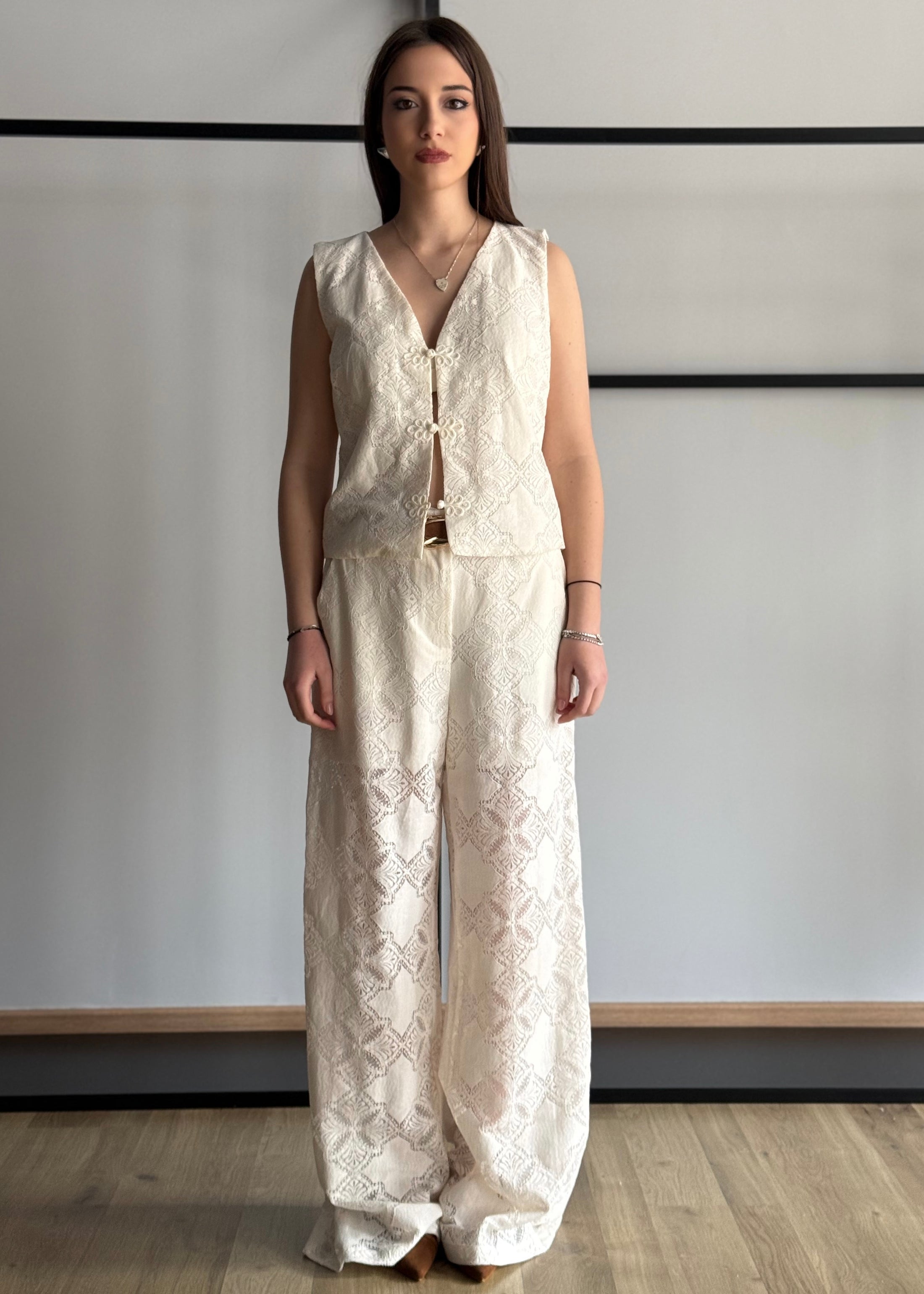 Gilet ZAHJR in pizzo