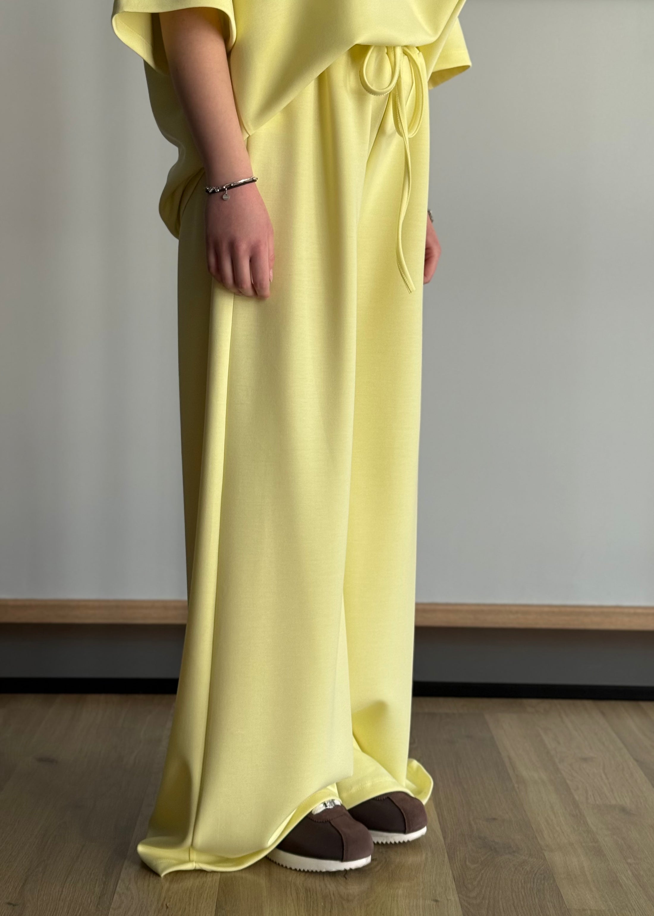 Pantalone ZAHJR con coulisse giallo