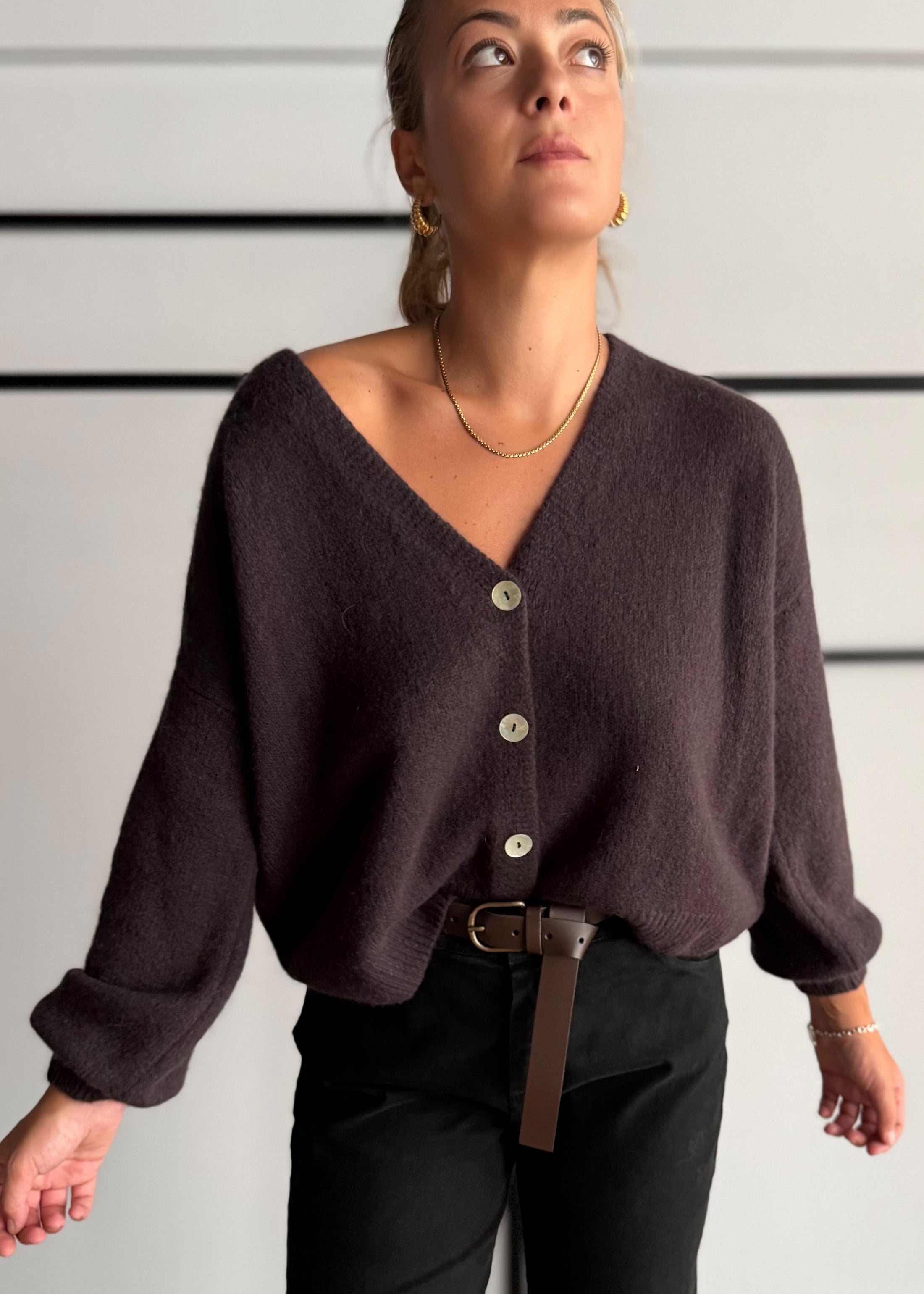 Cardigan moro over fluffy - PHILIALOFT