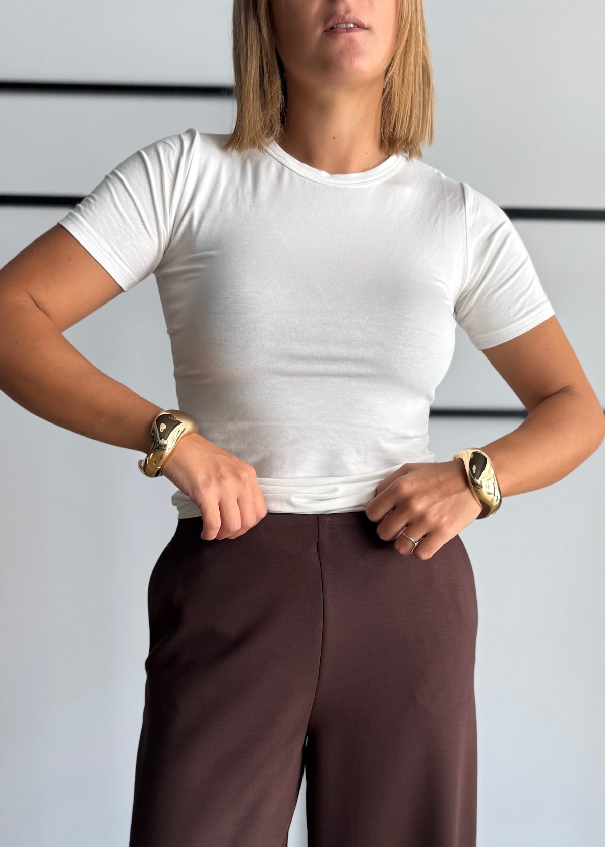 T-shirt basic latte - ZAHJR