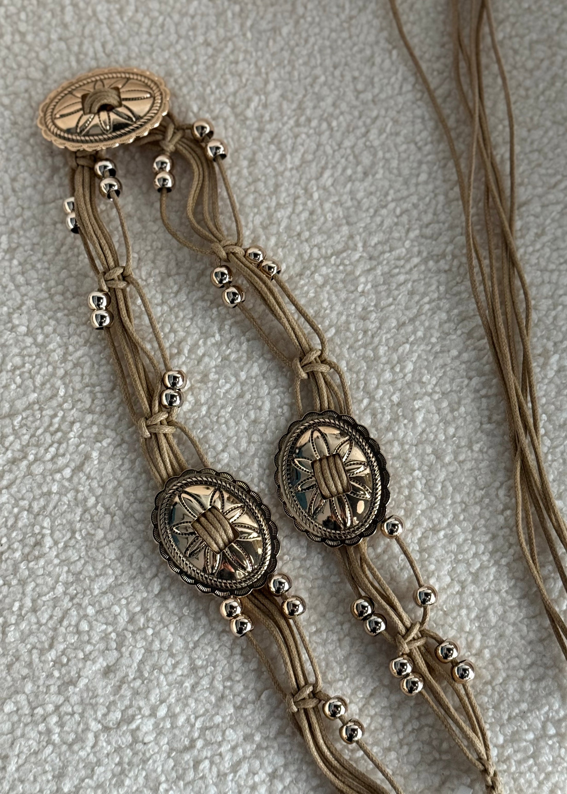 Cintura THEVICE in corda beige