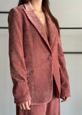 Carica l'immagine nel visualizzatore della galleria, Blazer KONTATTO in velluto monopetto
