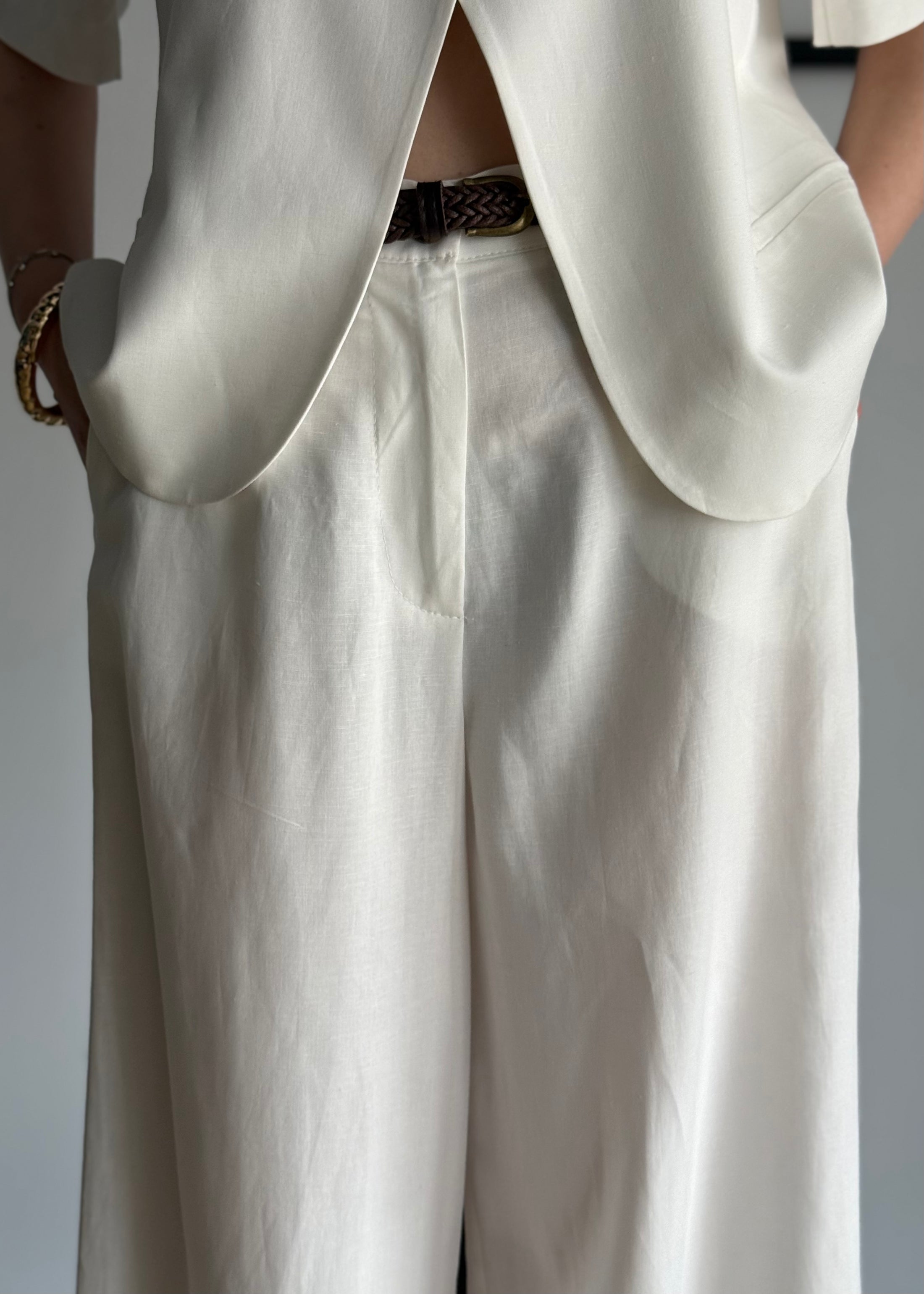 Pantalone palazzo ZAHJR bianco