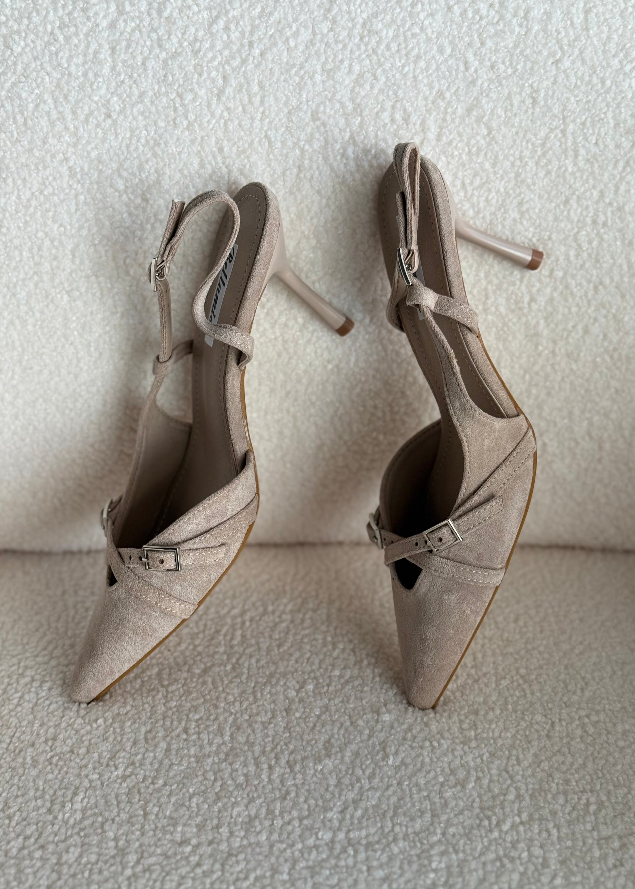 Slingback THEVICE in suede avorio