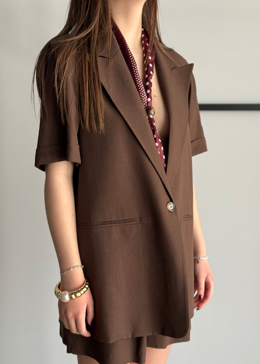 Blazer monopetto ZAHJR con foulard