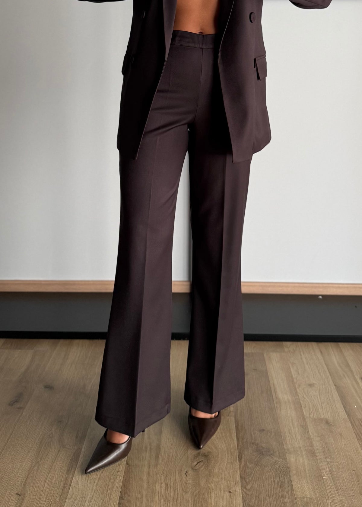 Pantalone Flare Sartoriale moro - ZAHJR