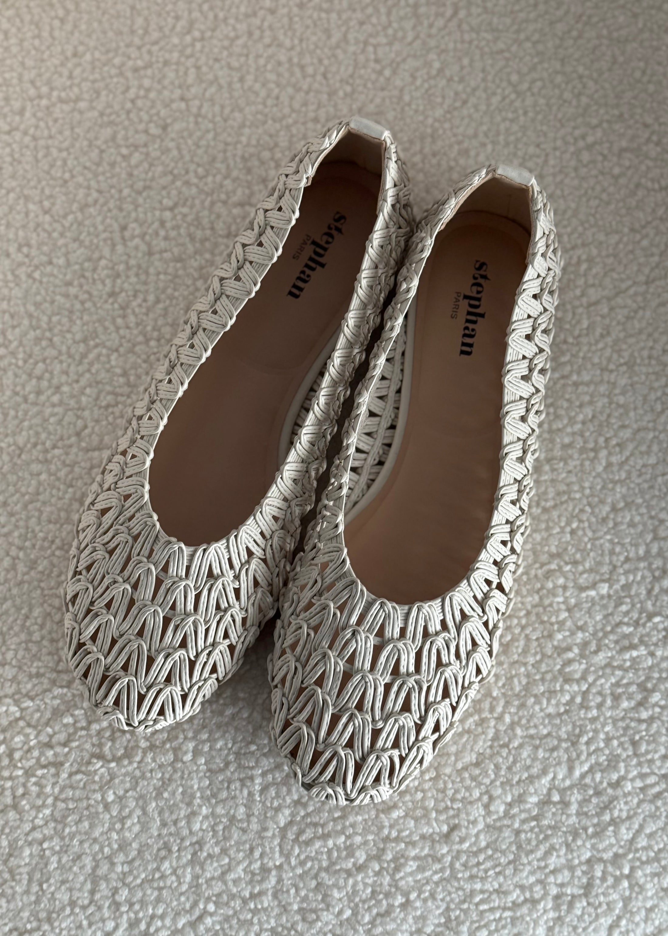 Ballerina intrecciata THEVICE avorio