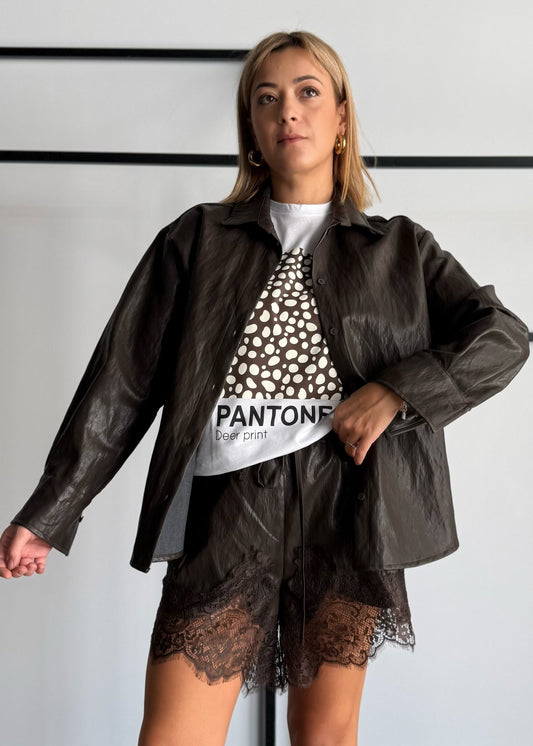 Camicia effetto pelle “Charme de Paris” - PHILIALOFT