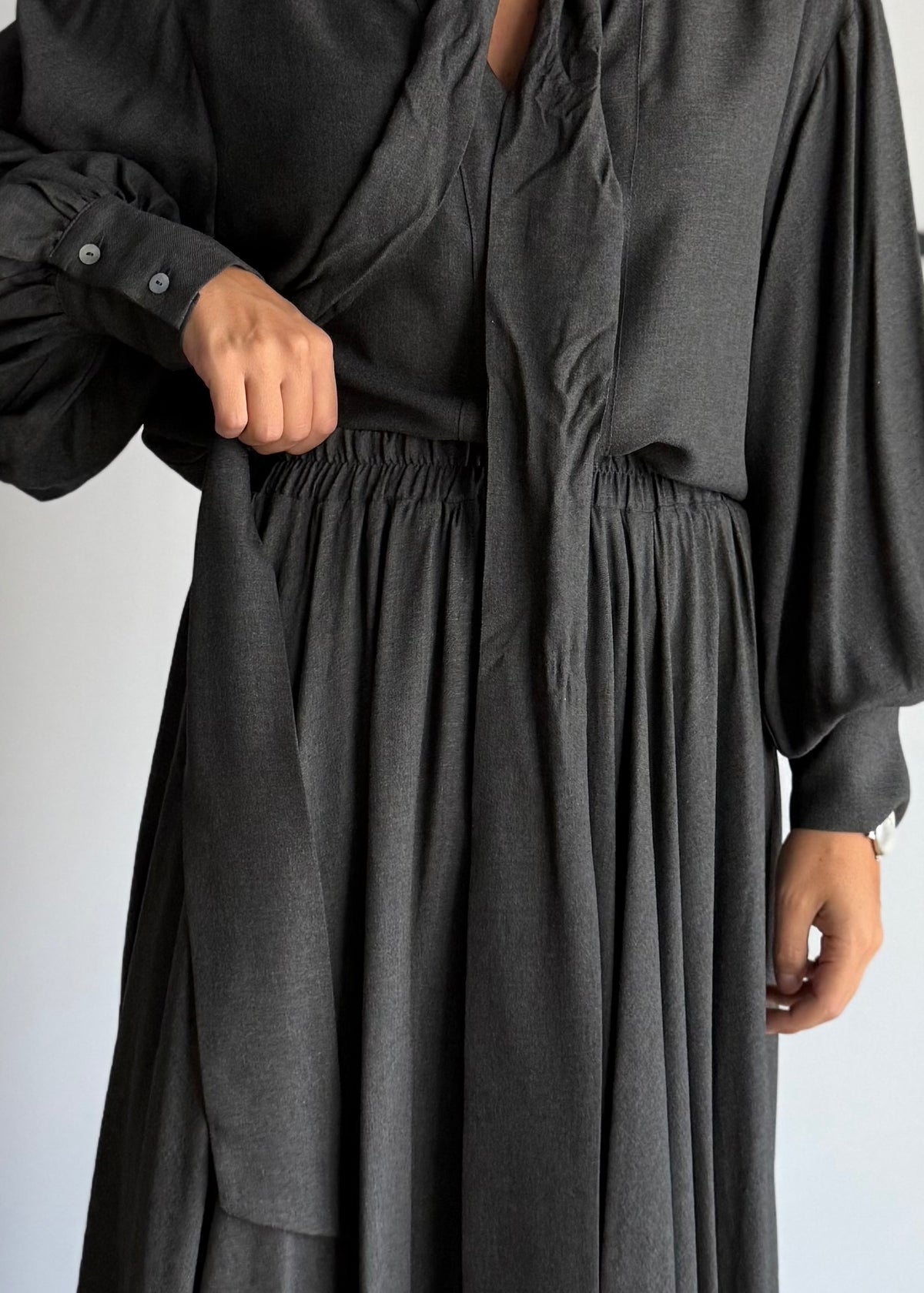 Gonna maxi fluida antracite - PHILIALOFT