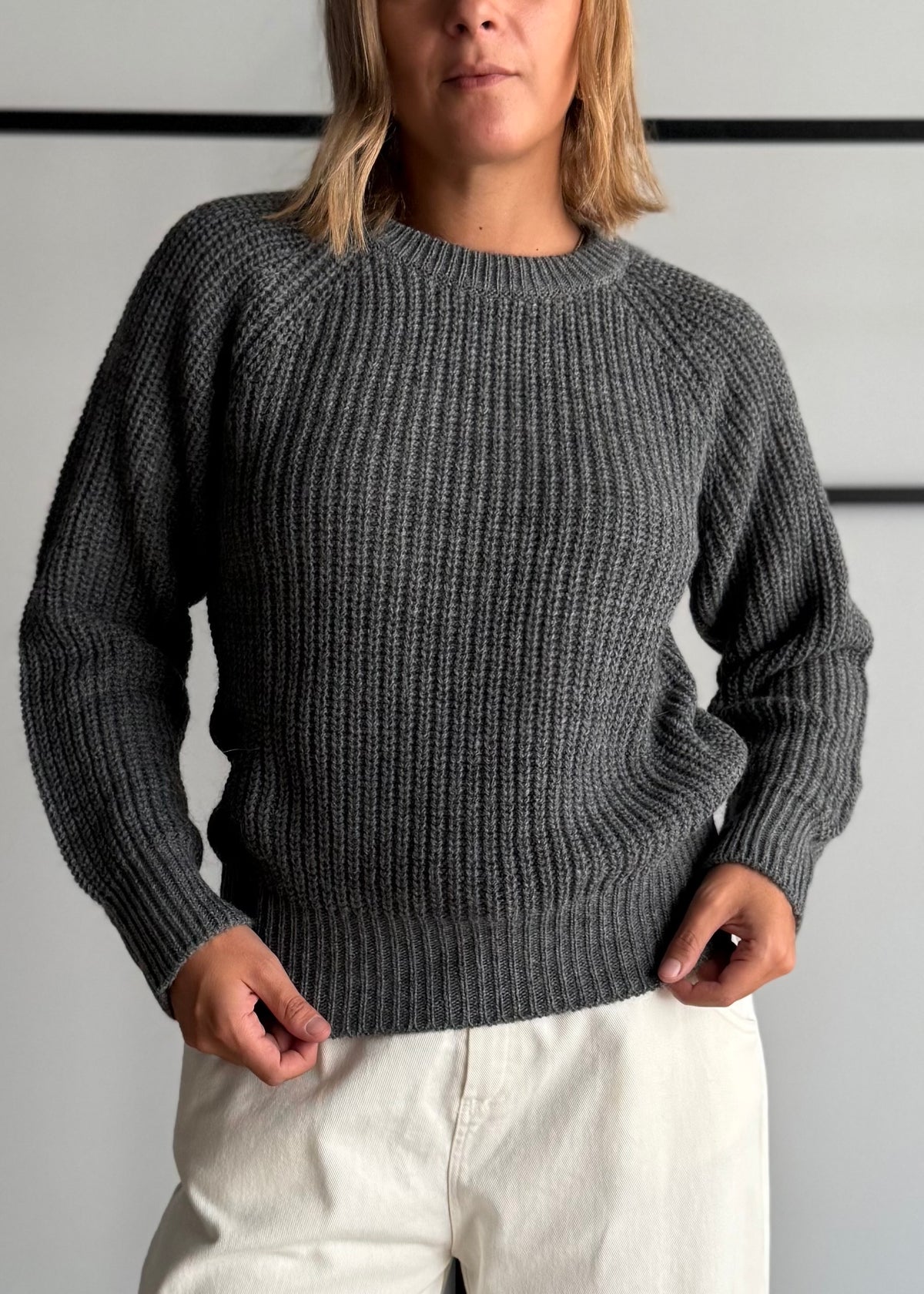 Maglia girocollo grigia - KONTATTO