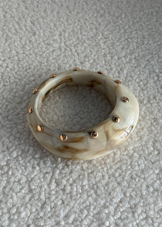 Bracciale THEVICE effetto marmorizzato avorio