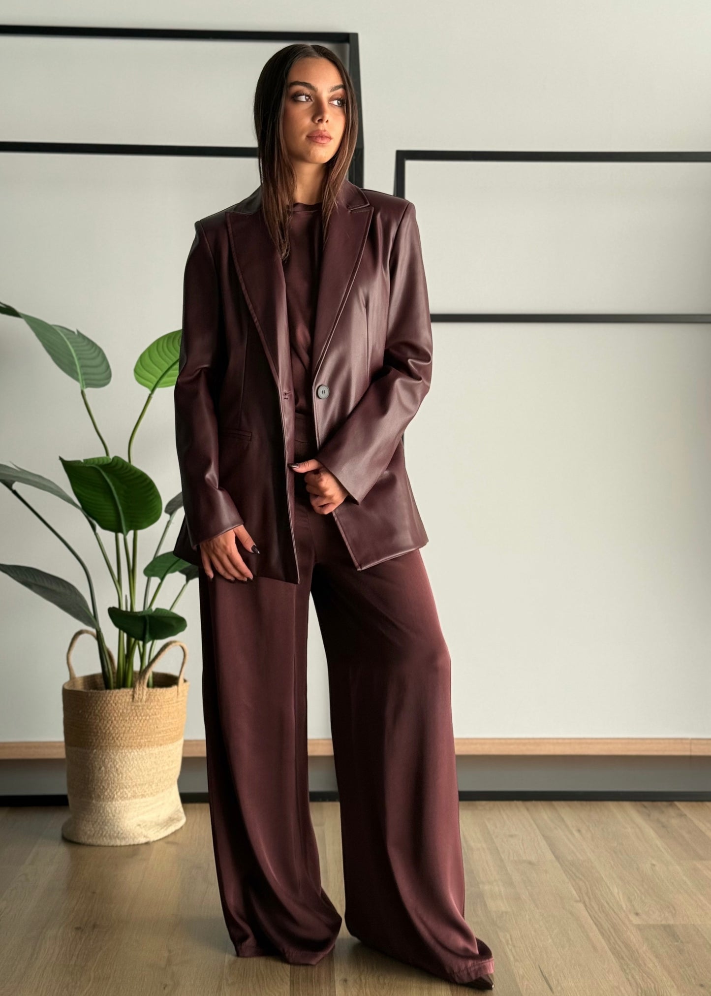 Blazer in ecopelle -KONTATTO
