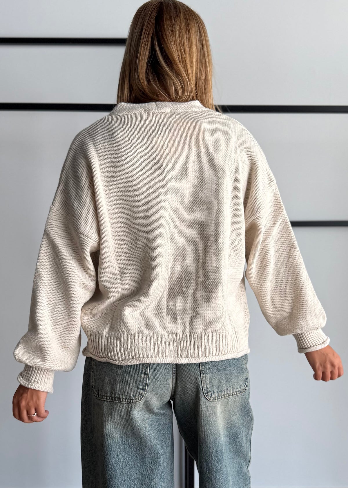 Cardigan over latte con tasche - ZAHJR