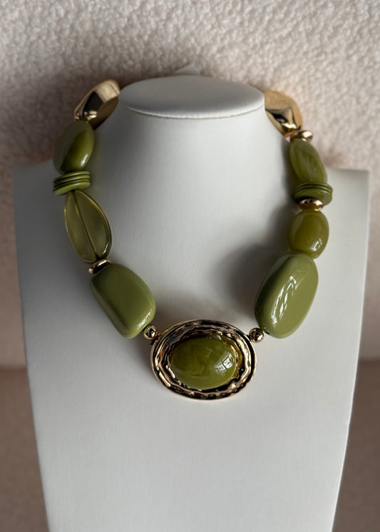 Collana THEVICE verde oliva