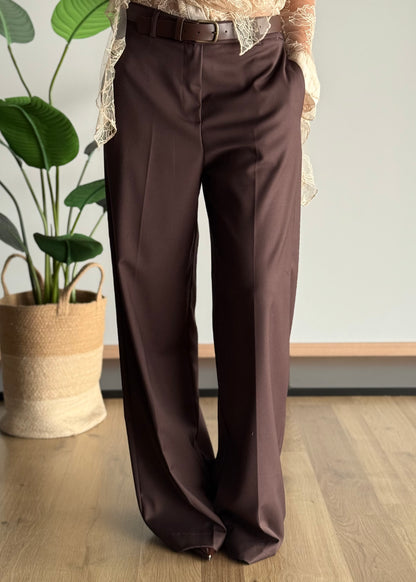 Pantalone palazzo con cintura -ZAHJR