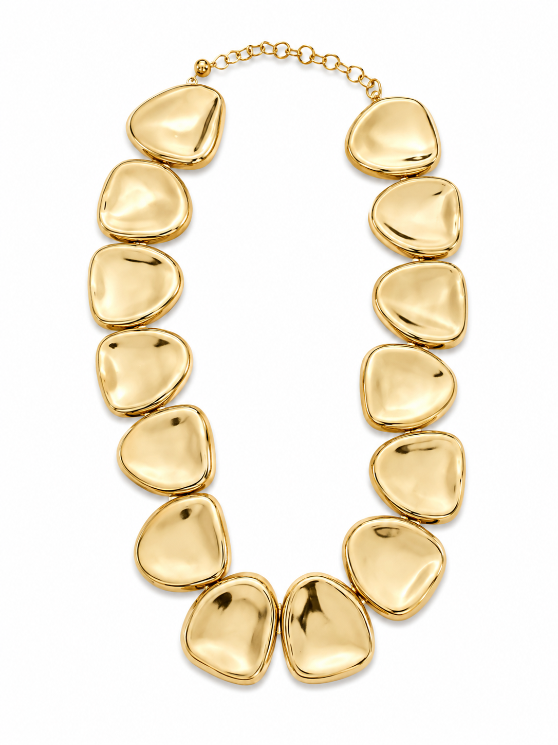Collana Statement Golden Pebbles