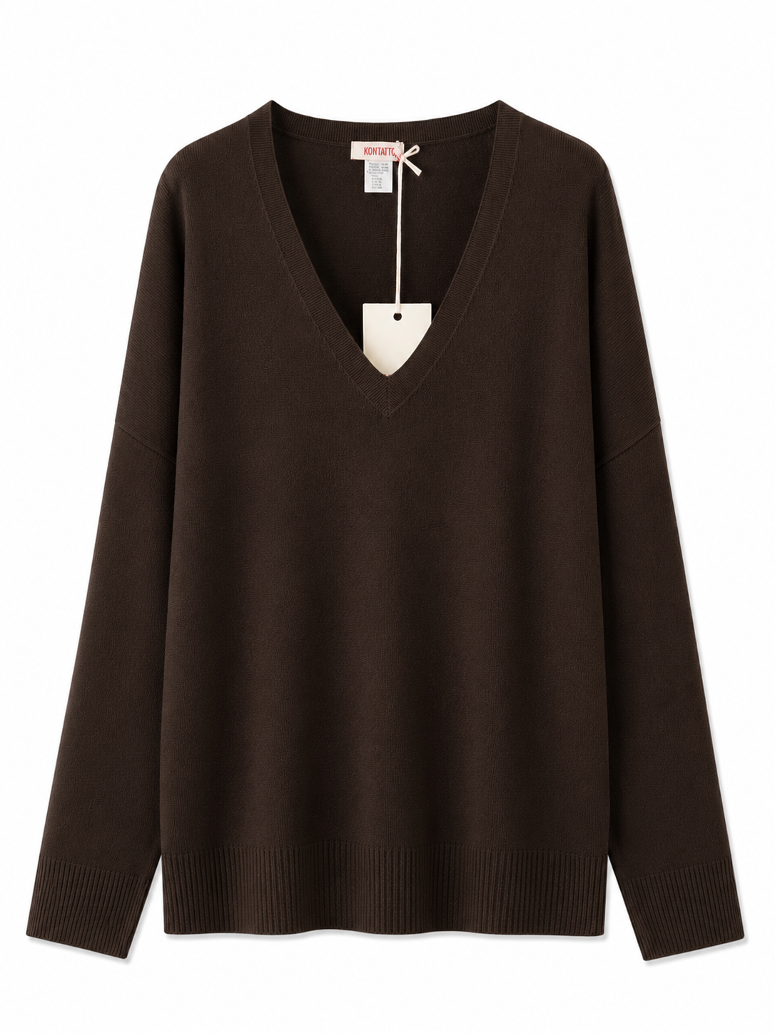 Maglia over Moro scollo a V - KONTATTO