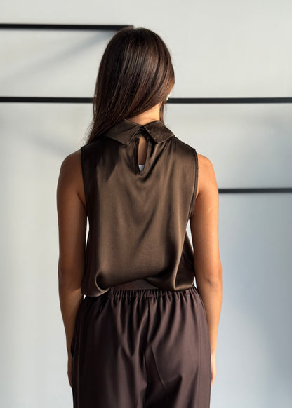 Top in viscosa con scollo lupetto -ZAHJR