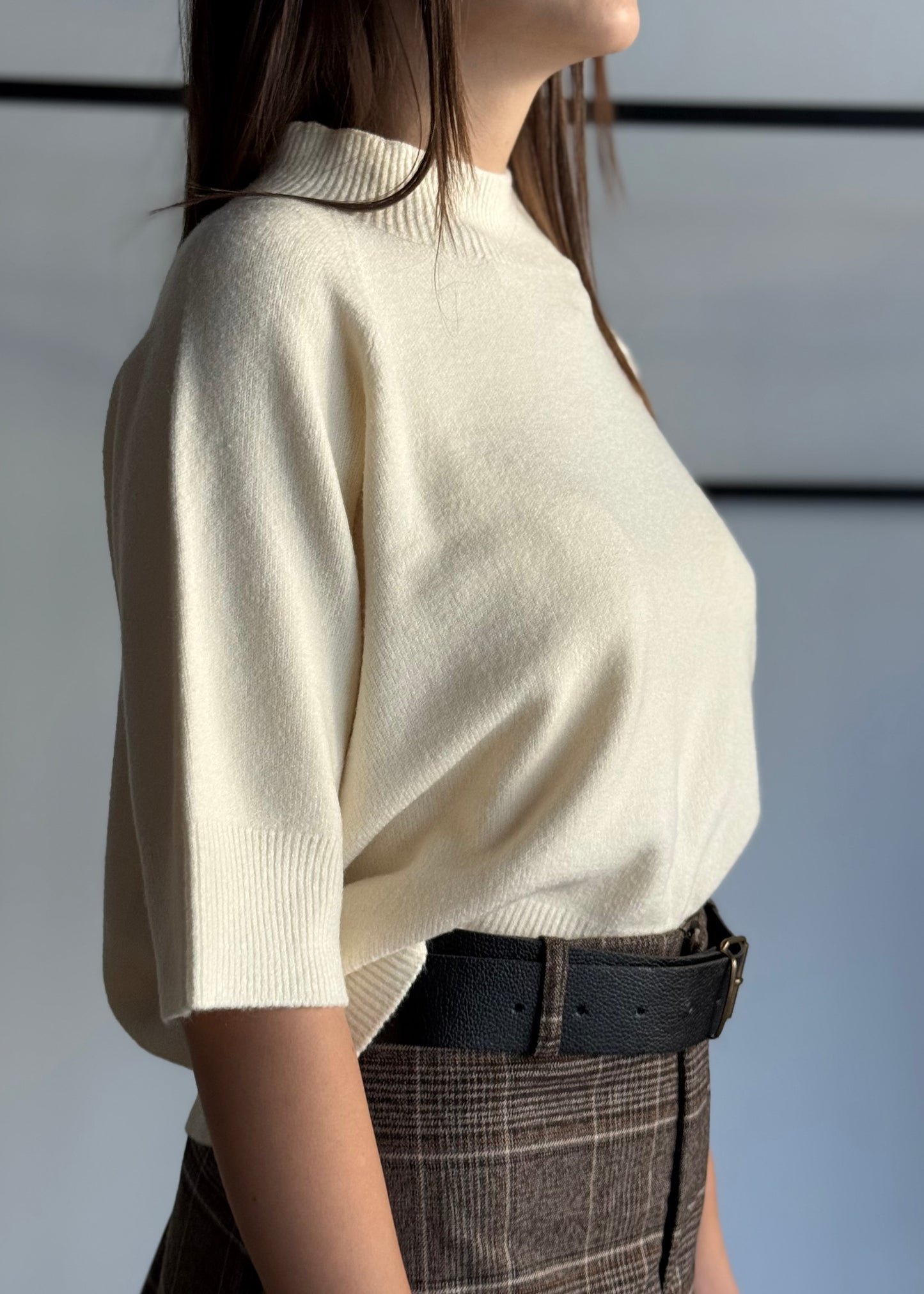 Lupetto in viscosa manica corta -KONTATTO