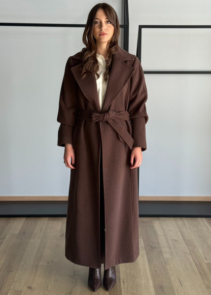 Cappotto lungo con cintura -ZAHJR