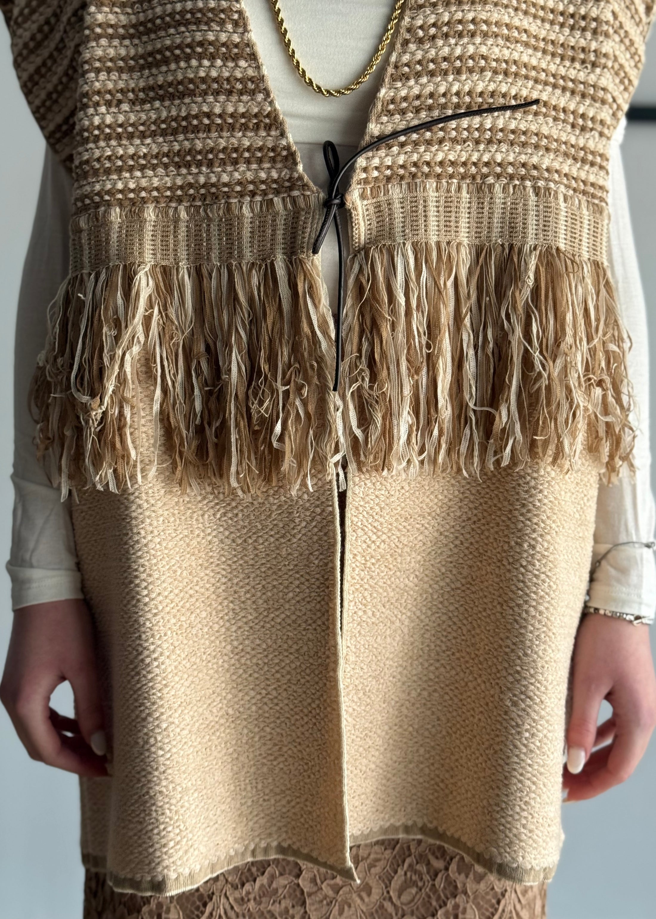 Gilet KONTATTO in maglia bouclé