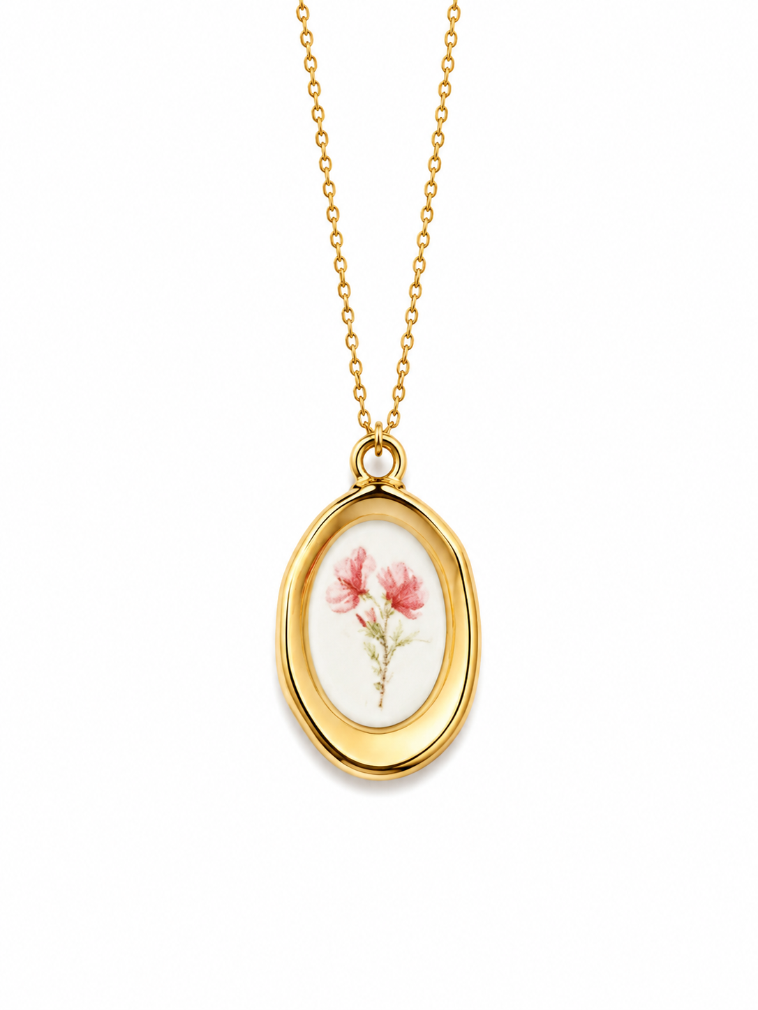 Collana fiori rosa