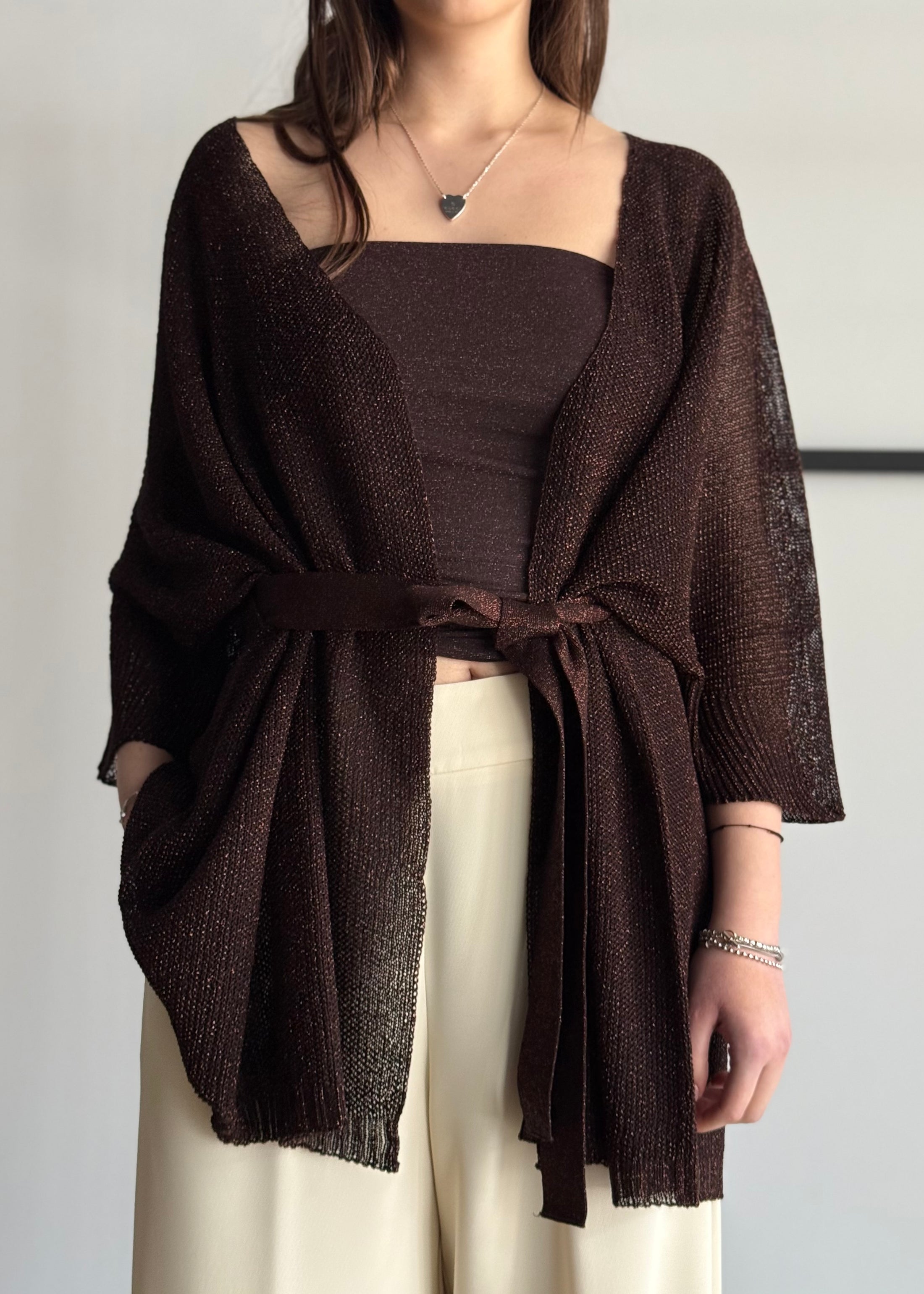 Kimono KONTATTO in lurex moro