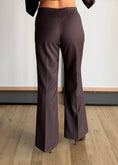 Carica l'immagine nel visualizzatore della galleria, Pantalone Flare Sartoriale moro - ZAHJR
