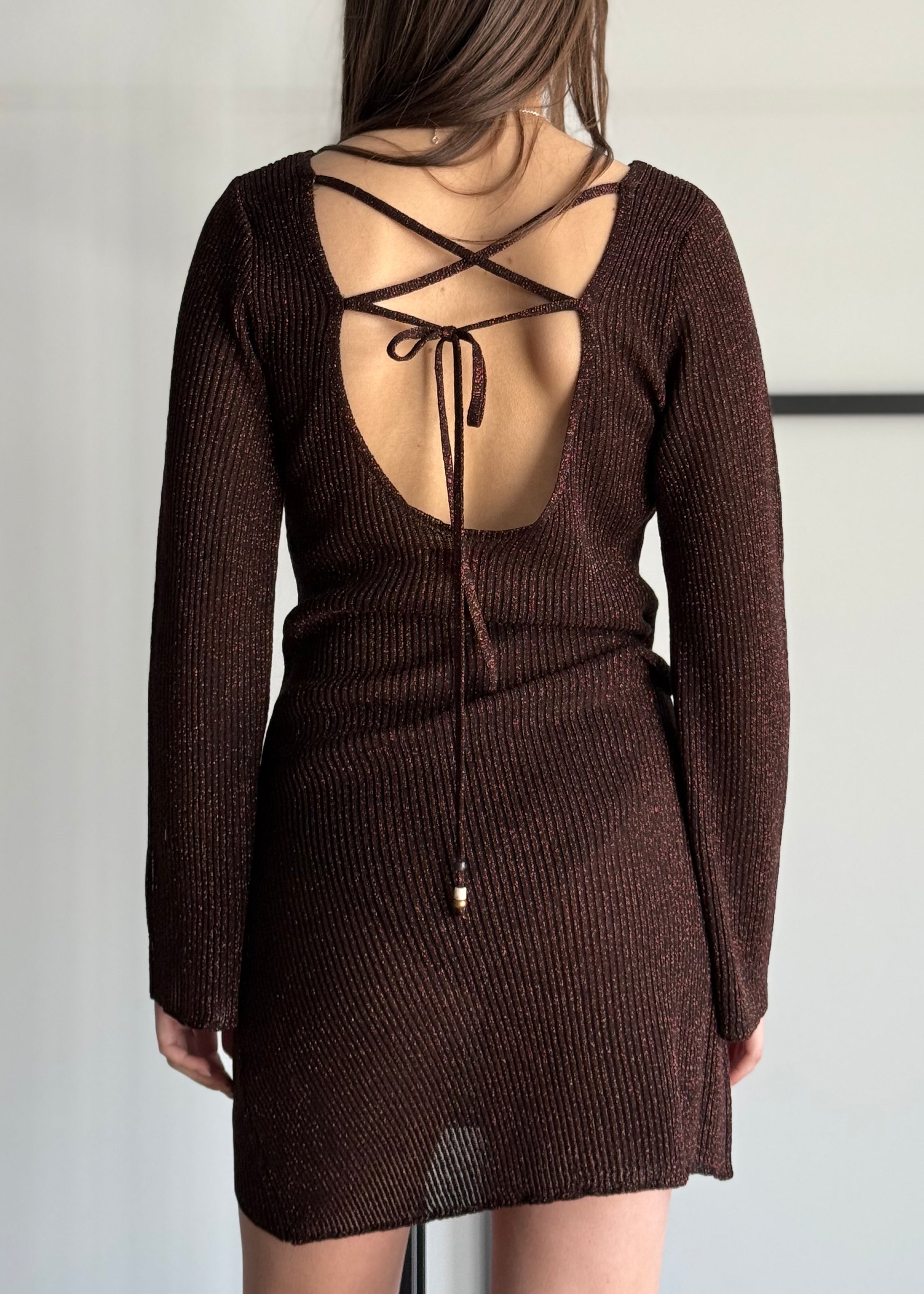 Abito KONTATTO in lurex moro