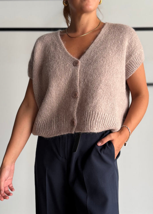 Gilet cashà in maglia soft con bottoni - PHILIALOFT