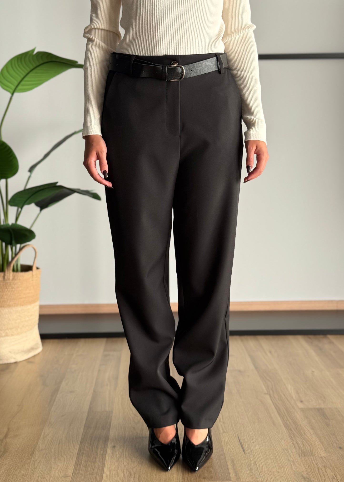 Pantaloni a sigaretta con cintura -ZAHJR