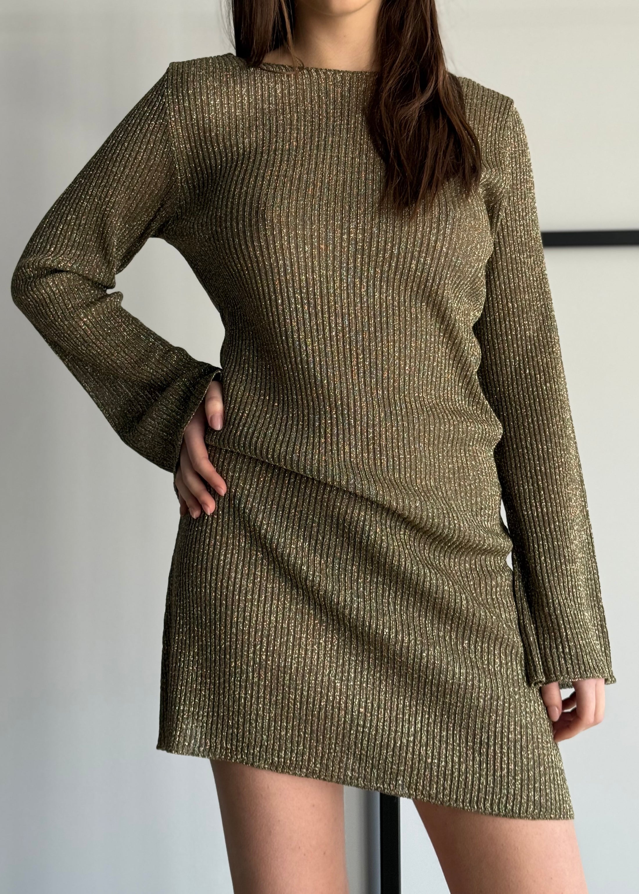 Abito KONTATTO in lurex militare