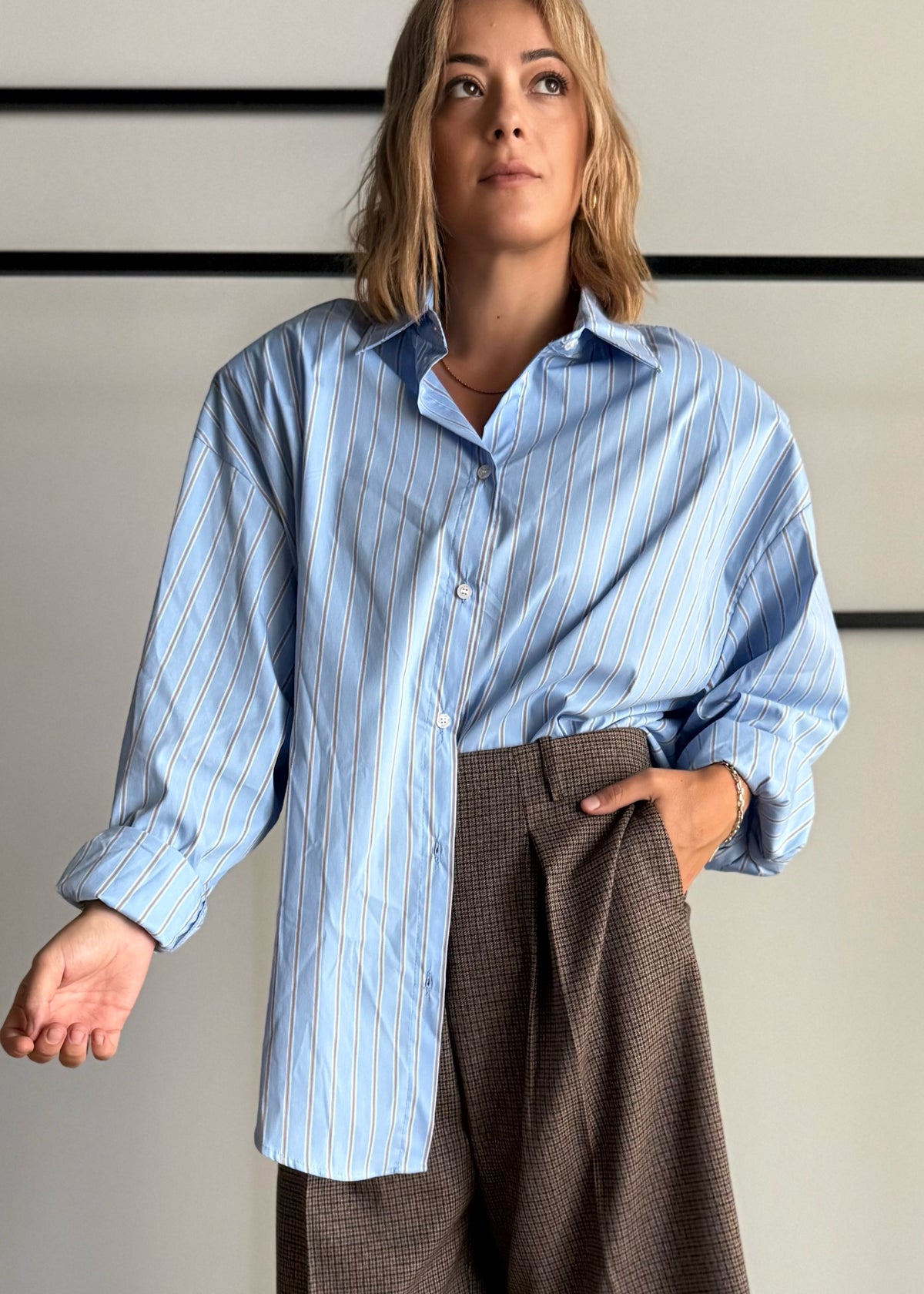 Camicia oversize a righe