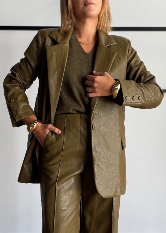 Blazer olio effetto pelle - ZAHJR