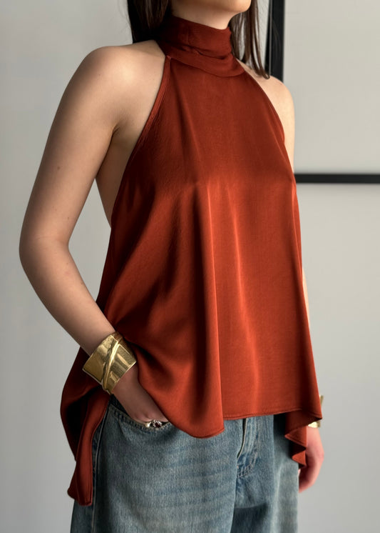 Top halter THEVICE ruggine