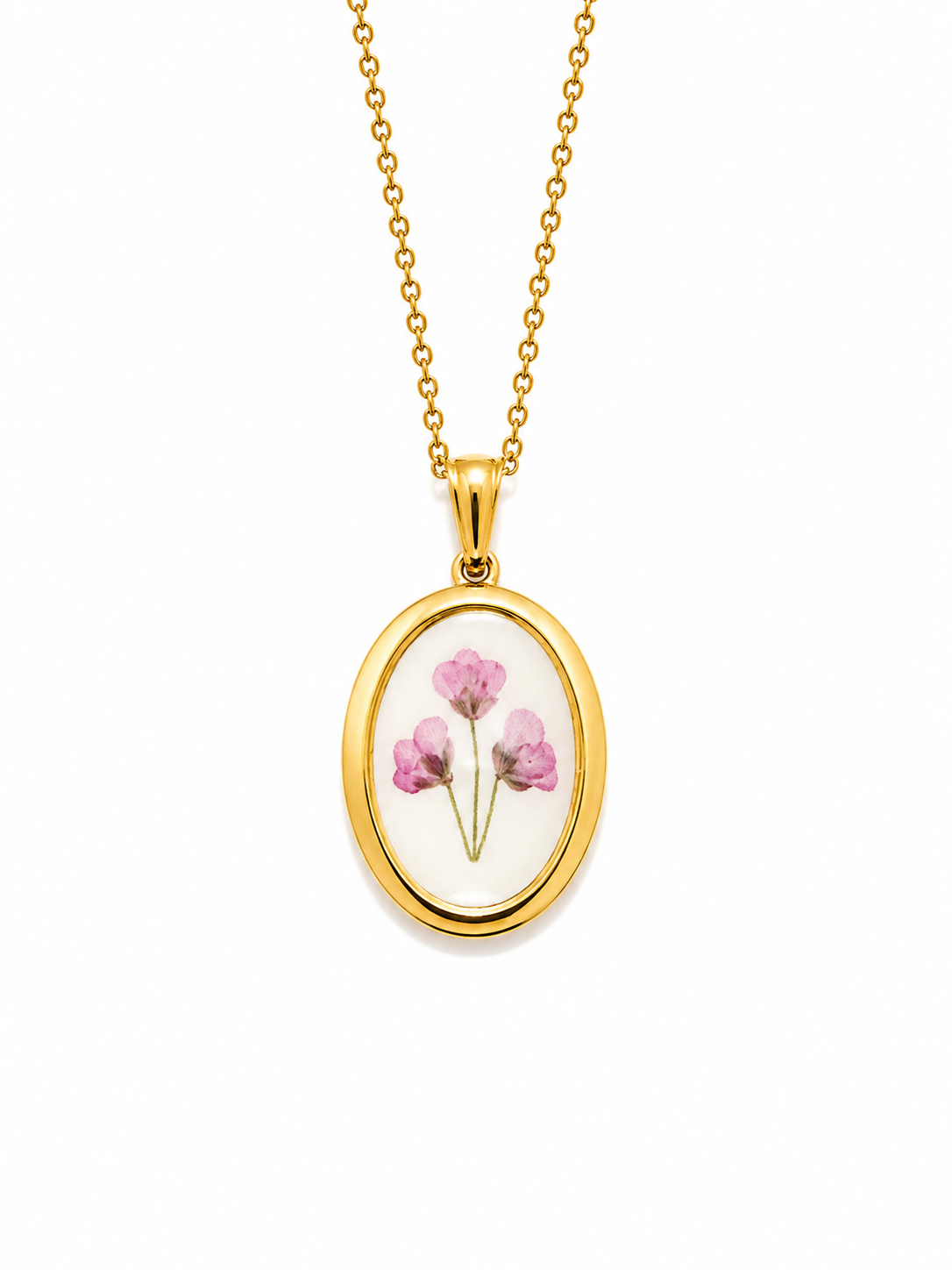 Collana fiori lilla