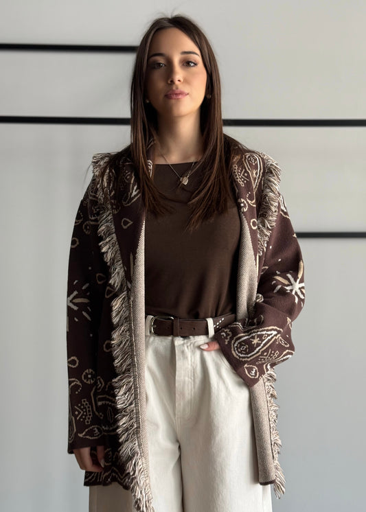 Cardigan KONTATTO jacquard