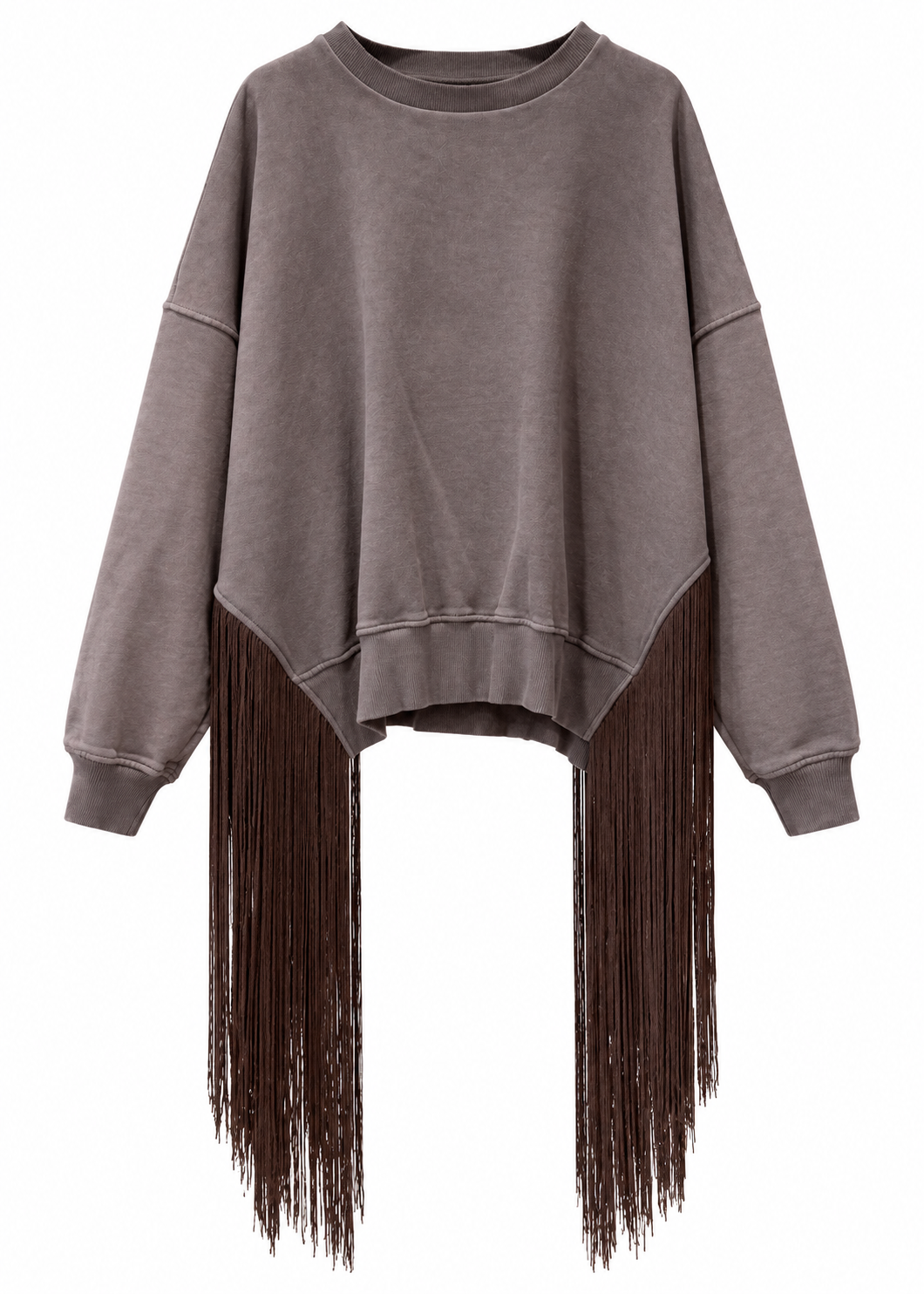 Felpa oversize con frange lunghe - PHILIALOFT