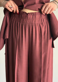 Carica l'immagine nel visualizzatore della galleria, Pantalone palazzo India vita elasticizzata
