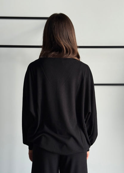 Maglia in viscosa scollo a V -KONTATTO